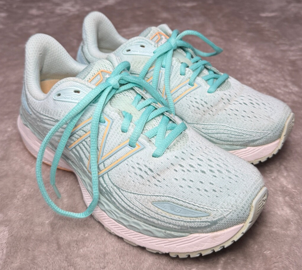 New Balance Fresh Foam 860 V12 Aqua Blue Running Shoes Womens Size 7 W860B12